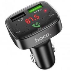 АЗП FM модулятор Hoco E59 Promise 18W (2USB-A) Чорний