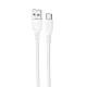 Дата кабель Borofone BX116 Certain USB to Type-C 3A (1m) White