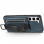 Шкіряний чохол Wallet case and straps для Samsung Galaxy A34 5G Синій / Blue