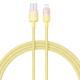 Дата кабель Baseus Discolor Series Fast Charging USB to Lightning 2.4A (1m) (P10374900) Custard Yellow