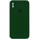 Чохол Silicone Case Square Full Camera Protective (AA) для Apple iPhone XS Max (6.5") Зелений / Army green
