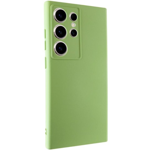 Чохол TPU GETMAN Liquid Silk Full Camera для Samsung Galaxy S24 Ultra Зелений / Pistachio
