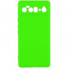 Чохол TPU GETMAN Liquid Silk Full Camera для Google Pixel 6 Pro Салатовий / Neon Green