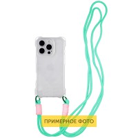 Чохол TPU CrossBody with straps для Apple iPhone 16e (6.1") Transparent