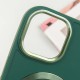 TPU чохол Bonbon Metal Style with MagSafe для Apple iPhone 14 (6.1") Зелений / Pine green