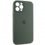 Чохол Silicone Case Full Camera Protective (AA) для Apple iPhone 12 Pro Max (6.7") Зелений / Cyprus Green / PVH