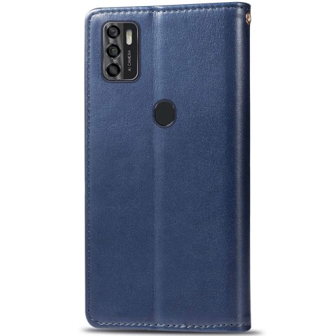 Шкіряний чохол-книжка GETMAN Gallant (PU) для ZTE Blade A7s (2020) Синій
