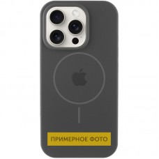 Чохол Silicone Case Full Protective (AA) with MagSafe для Apple iPhone 14 (6.1") Сірий / Dark Gray