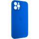 Чохол Silicone Case Full Camera Protective (AA) для Apple iPhone 12 Pro (6.1") Синій / Capri Blue