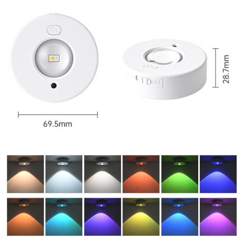 Світильник LED MZ-L3301 (комплект) with remote control (3LC+RGB/6PCS) White