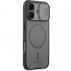 Карбонова накладка Nillkin CamShield Pro Magnetic для Apple iPhone 17 (6.3") Transparent black Карбонова накладка Nillkin CamShield Pro Magnetic для Apple iPhone 17 (6.3") Transparent black