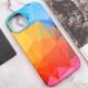 Шкіряний чохол Colour Splash with MagSafe для Apple iPhone 12 Pro / 12 (6.1") Red / Blue