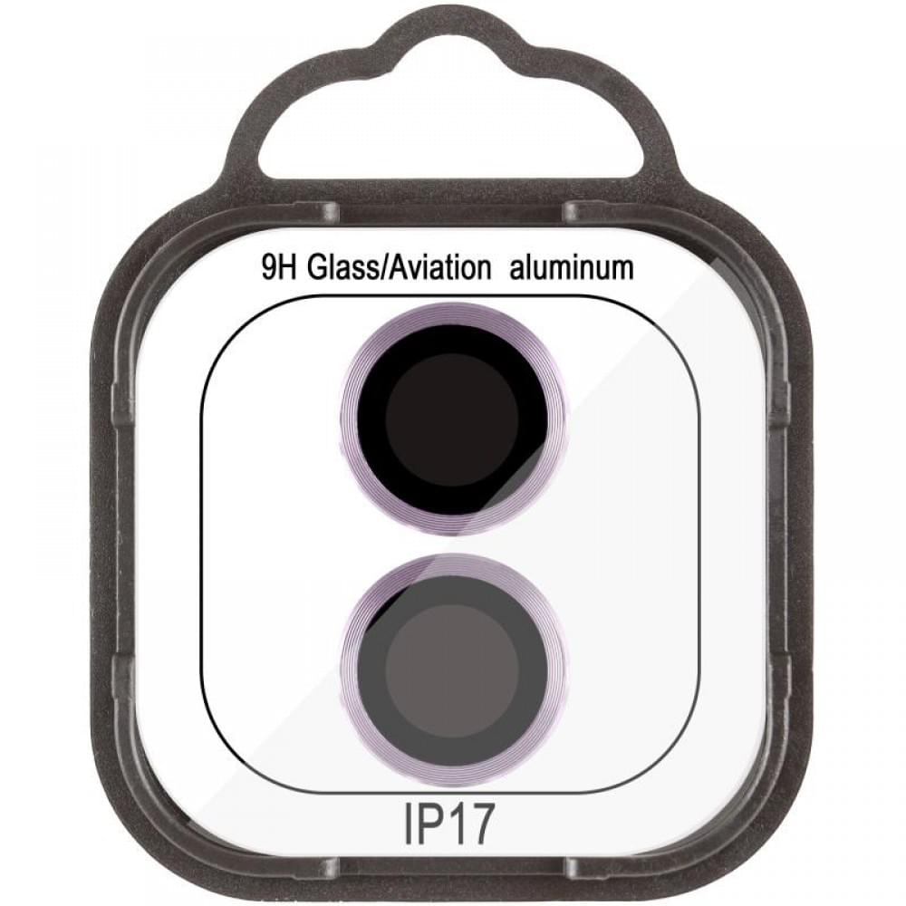 Захисне скло Metal Classic на камеру (у упак.) для Apple iPhone 17 (6.3") Фіолетовий / Light Purple