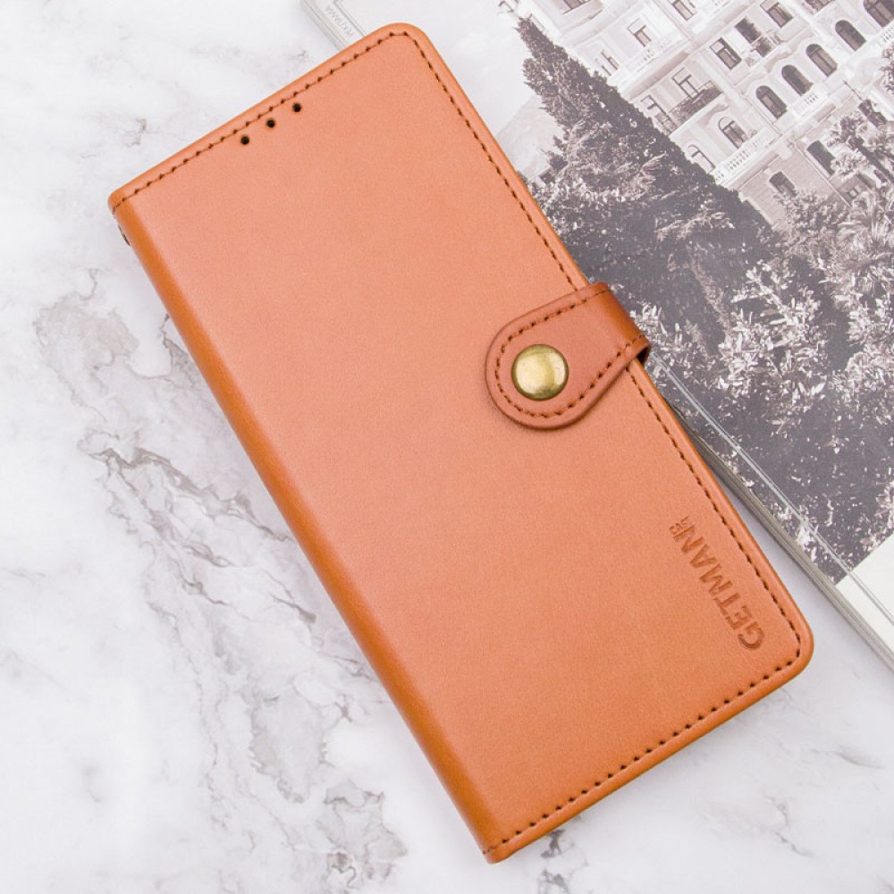 Шкіряний чохол-книжка GETMAN Gallant (PU) для Xiaomi Poco X6 / Note 13 Pro 5G Коричневий