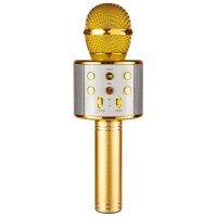 Караоке Мікрофон-колонка WS858 Gold