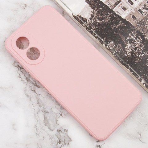 Силіконовий чохол Candy Full Camera для Oppo A38 / A18 Рожевий / Pink Sand