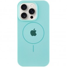 Чохол Silicone Case Full Protective (AA) with MagSafe для Apple iPhone 15 Pro Max (6.7") Бірюзовий / Light Turquoise