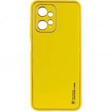 Шкіряний чохол Xshield для Xiaomi Redmi Note 12 4G Жовтий / Yellow