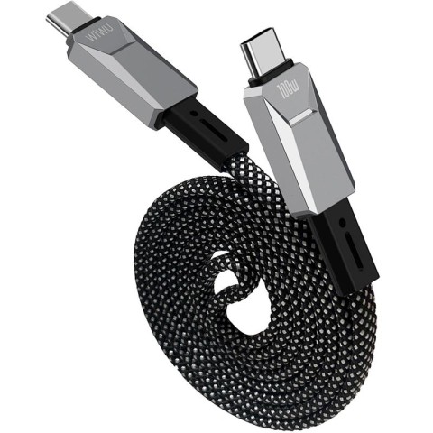 Дата кабель WIWU Wi-C078 Type-C to Type-C 100W (1m) Silver