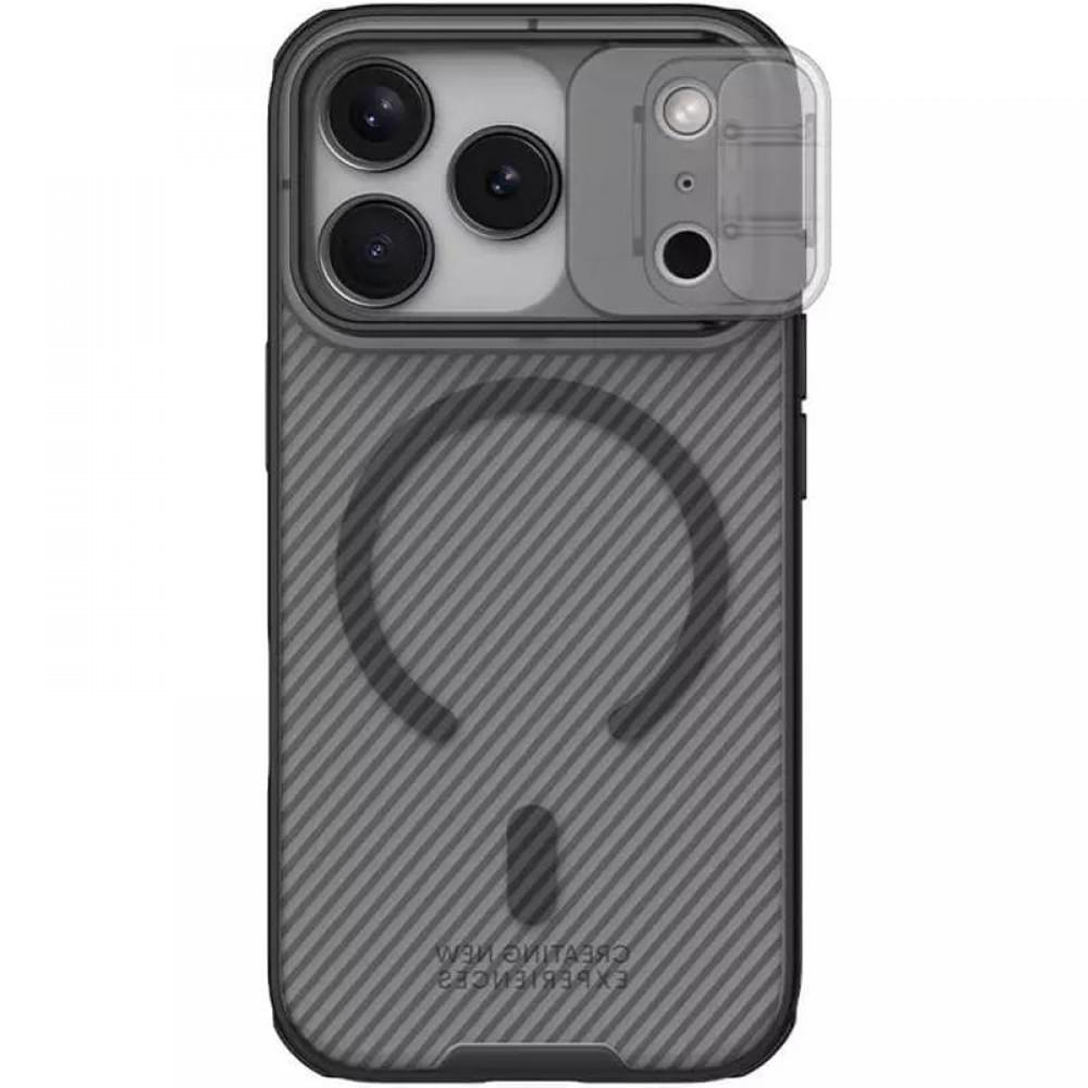 Карбонова накладка Nillkin CamShield Pro Magnetic для Apple iPhone 17 Pro Max (6.9") Transparent black