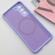 Чохол Silicone Cover Lakshmi Full Camera (AA) with MagFit для Samsung Galaxy S21 FE Бузковий / Dasheen