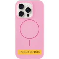Чохол Silicone Case Full Protective (AA) NO LOGO with MagSafe для Apple iPhone 14 (6.1") Рожевий / Light pink