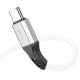 Дата кабель Hoco X86 Spear Type-C to Type-C 60W (1m) White