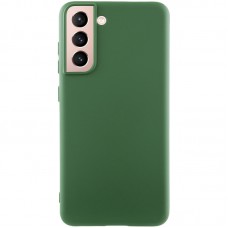 Чохол Silicone Cover Lakshmi (AA) для Samsung Galaxy S21 Зелений / Dark green