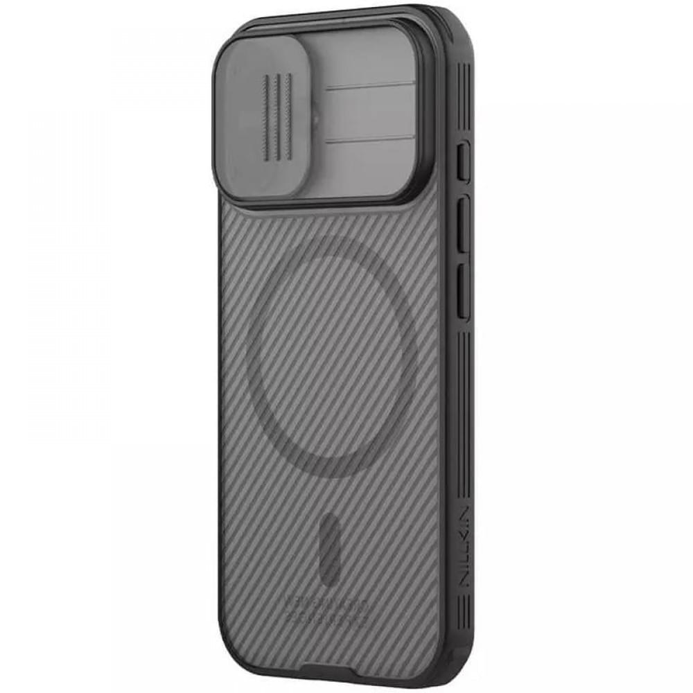 Карбонова накладка Nillkin CamShield Pro Magnetic для Apple iPhone 17 (6.3") Transparent black