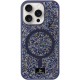 TPU чохол Bling World Rock Diamond with MagSafe для Apple iPhone 15 Pro (6.1") Navy Blue