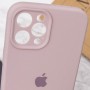 Чохол Silicone Case Full Camera Protective (AA) для Apple iPhone 12 Pro Max (6.7") Сірий / Lavender / PVH
