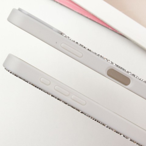 TPU чохол Bling World Rock Diamond with MagSafe для Apple iPhone 16 Pro (6.3") Silver