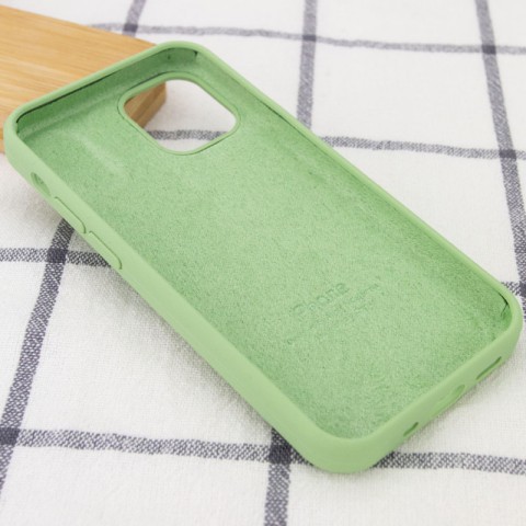 Чохол Silicone Case Full Protective (AA) для Apple iPhone 13 (6.1") М'ятний / Mint