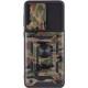 Ударостійкий чохол Camshield Serge Ring Camo для Samsung Galaxy A73 5G Коричневий / Army Brown