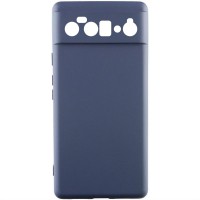 Чохол TPU GETMAN Liquid Silk Full Camera для Google Pixel 6 Pro Синій / Midnight Blue