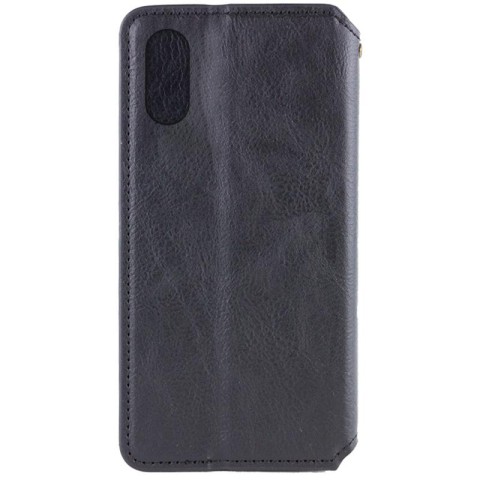 Шкіряний чохол-книжка GETMAN Cubic (PU) для Apple iPhone XS Max (6.5") Чорний