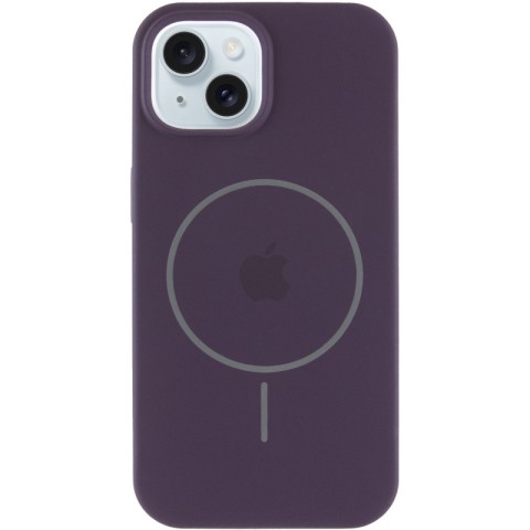 Чохол Silicone Case Full Protective (AA) with MagSafe для Apple iPhone 14 Plus (6.7") Фіолетовий / Elderberry