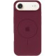 Чохол Silicone Case Full Protective (AA) V2 with MagSafe для Apple iPhone 17 Air (6.5") Бордовий / Plum