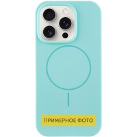 Чохол Silicone Case Full Protective (AA) NO LOGO with MagSafe для Apple iPhone 16 (6.1") Бірюзовий / Light Turquoise