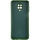 Чохол Silicone Cover Lakshmi Full Camera (AA) для Xiaomi Redmi Note 9s / Note 9 Pro / Note 9 Pro Max Зелений / Dark green
