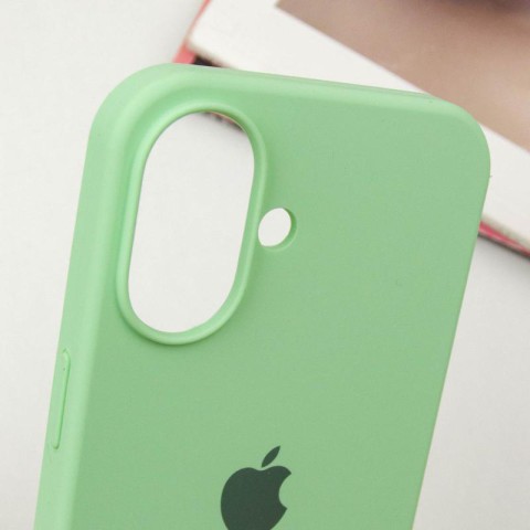 Чохол Silicone Case Full Protective (AA) для Apple iPhone 16 (6.1") Зелений / Pistachio