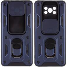 Ударостійкий чохол Camshield Serge Ring для Xiaomi Poco X3 NFC / Poco X3 Pro Синій