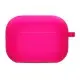 Силіконовий футляр з мікрофіброю для навушників Airpods 3 Рожевий / Barbie pink