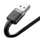 Дата кабель Baseus Cafule Lightning Cable 1.5A (2m) (CALKLF-C) Сірий / Чорний