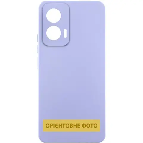 Чохол Silicone Cover Lakshmi Full Camera (AAA) для Xiaomi Poco M7 Pro 5G Бузковий / Dasheen