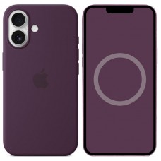Чехол Silicone case (AAA) with Magsafe and Animation для Apple iPhone 16 (6.1")