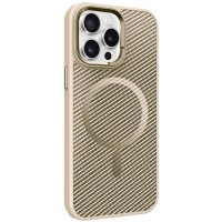 Чохол TPU+PC Carbon Mirage with MagSafe для Apple iPhone 15 Pro Max (6.7") Antique White