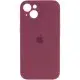 Чохол Silicone Case Full Camera Protective (AA) для Apple iPhone 15 (6.1") Бордовий / Plum