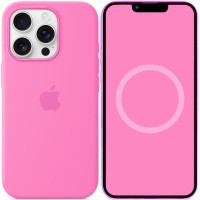 Чохол Silicone case (AAA) with Magsafe and Animation для Apple iPhone 16 Pro (6.3") Peony