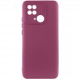 Чохол Silicone Cover Lakshmi Full Camera (AAA) для Xiaomi Redmi 10C Бордовий / Plum